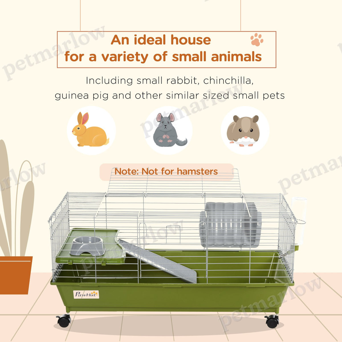 Small Animal Cage with Ramp and Platform – view 3