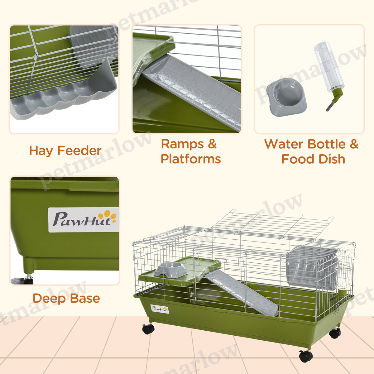 Small Animal Cage with Ramp and Platform – view 6
