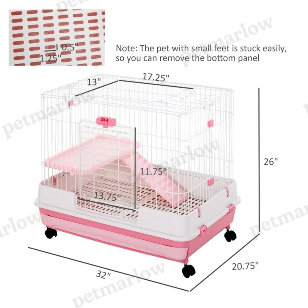 Small Animal Cage with Ramps and Wheels – view 4
