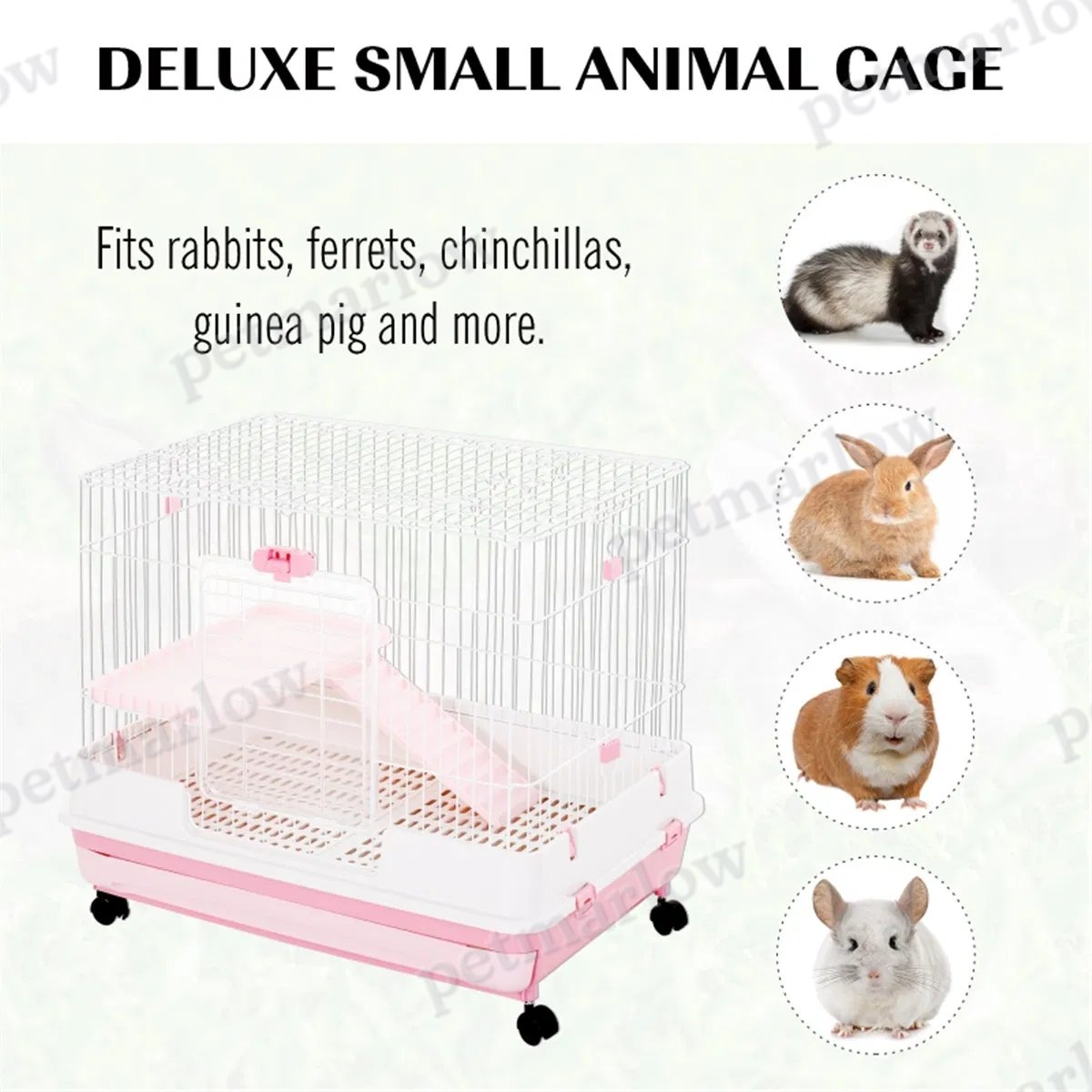 Small Animal Cage with Ramps and Wheels – view 5