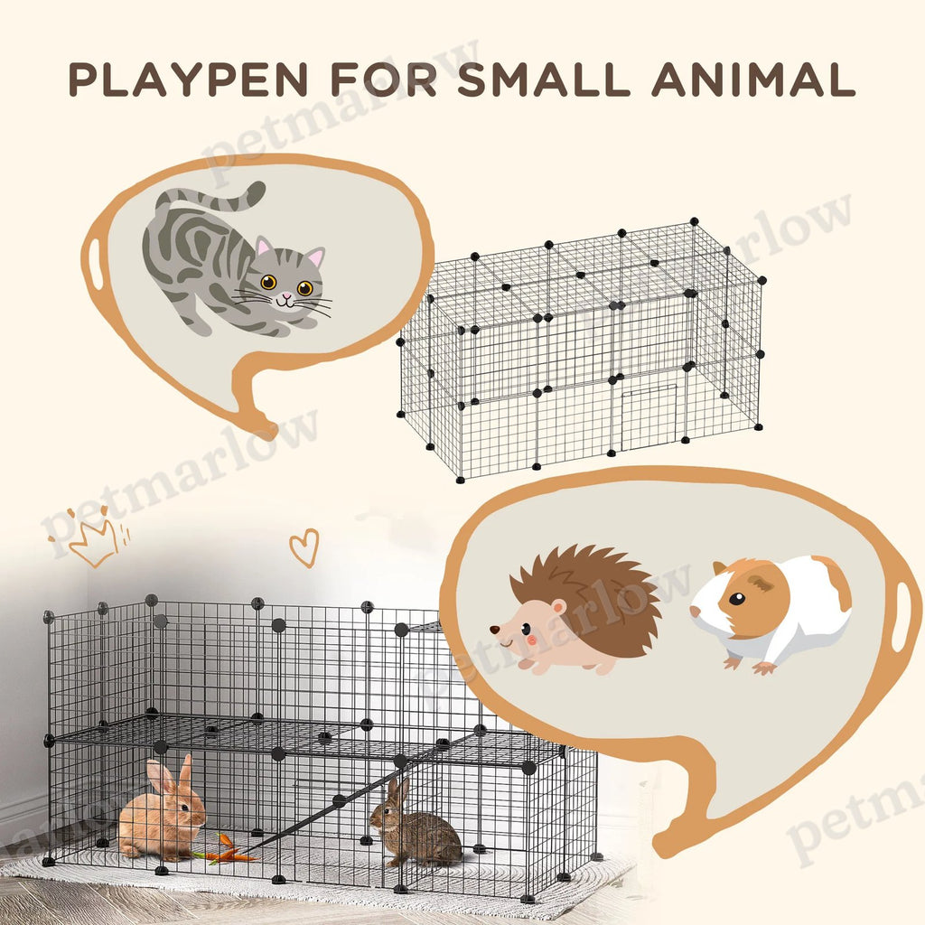 Small Animal Cage with Ramps for Kittens and Bunnies – view 3