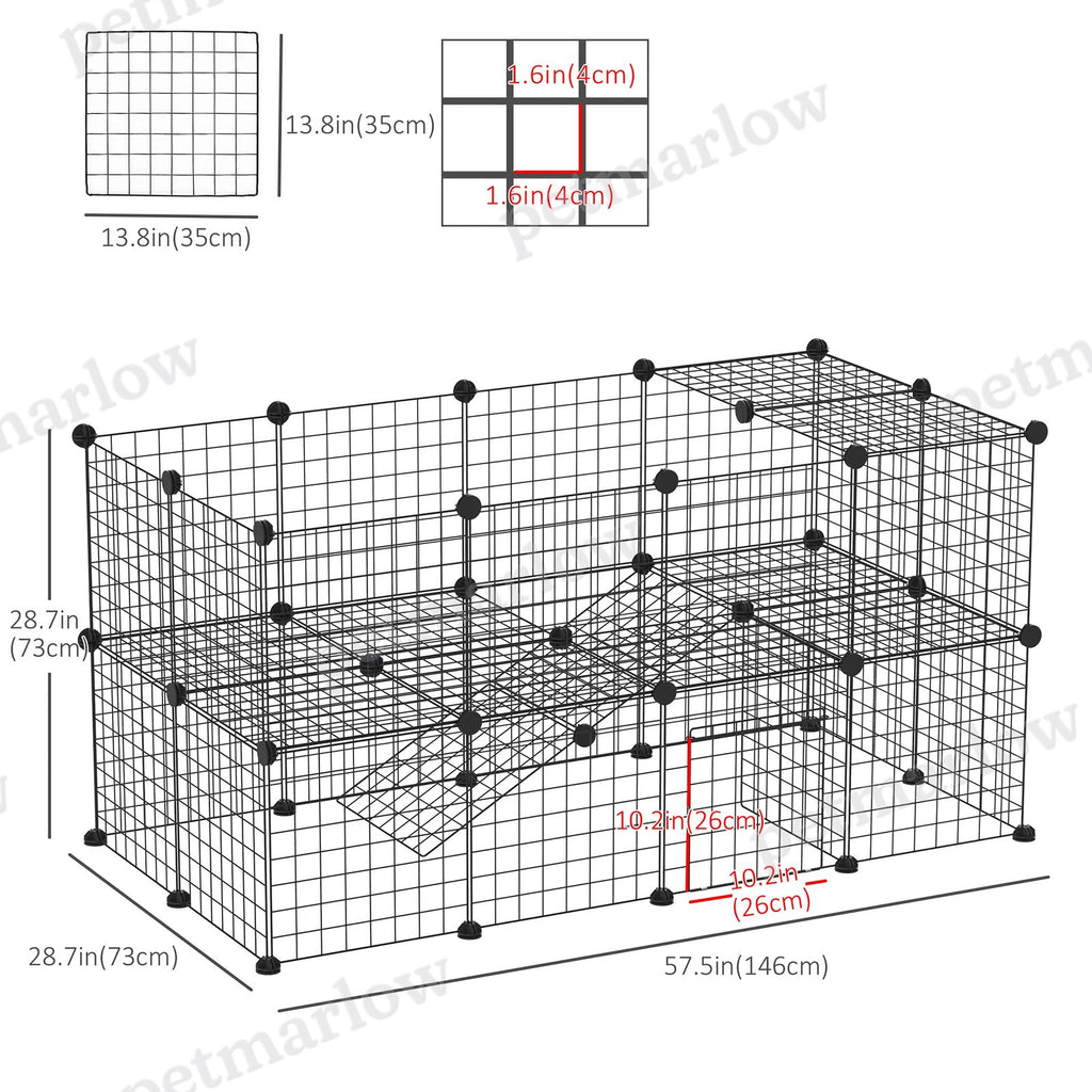 Small Animal Cage with Ramps for Kittens and Bunnies – view 4