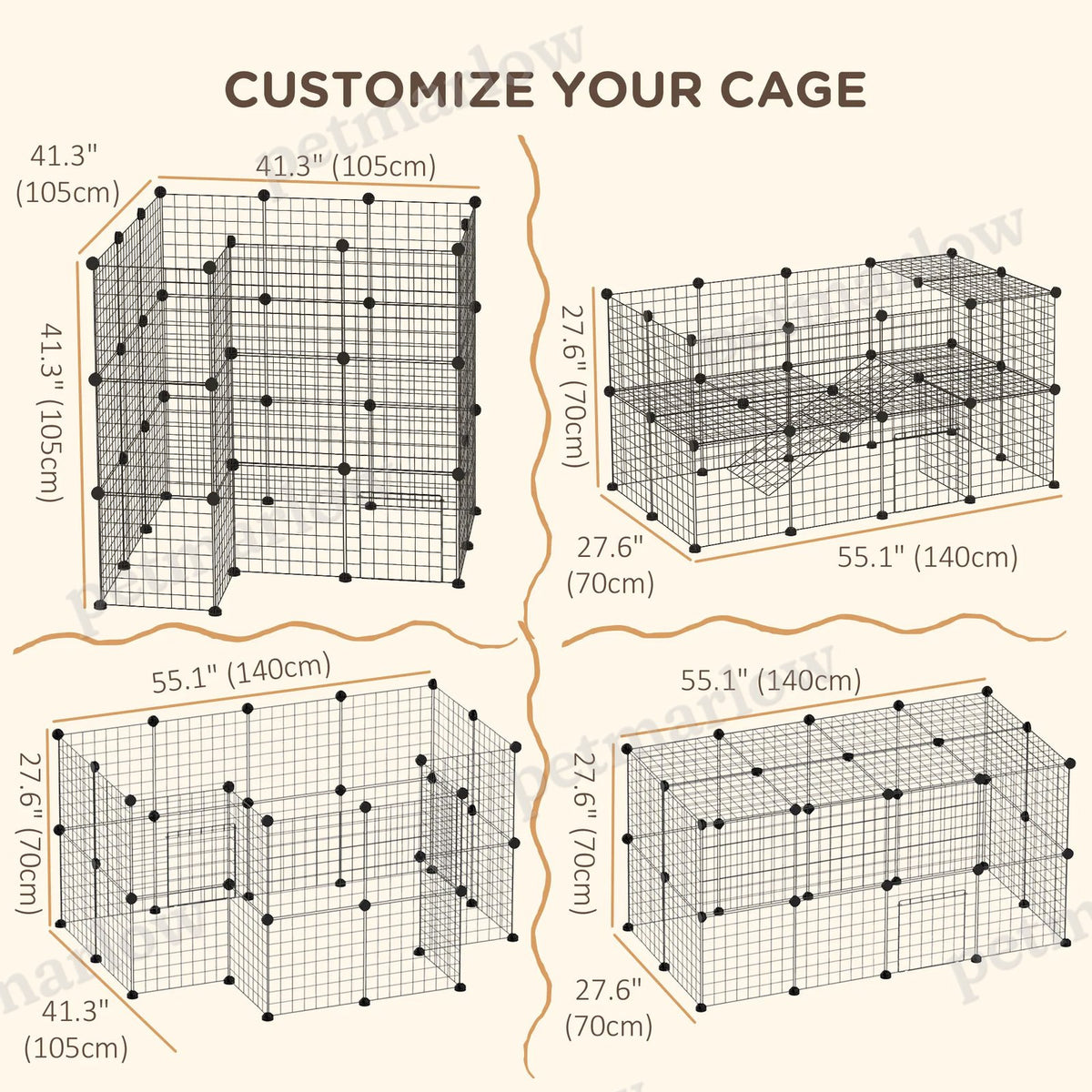 Small Animal Cage with Ramps for Kittens and Bunnies – view 6