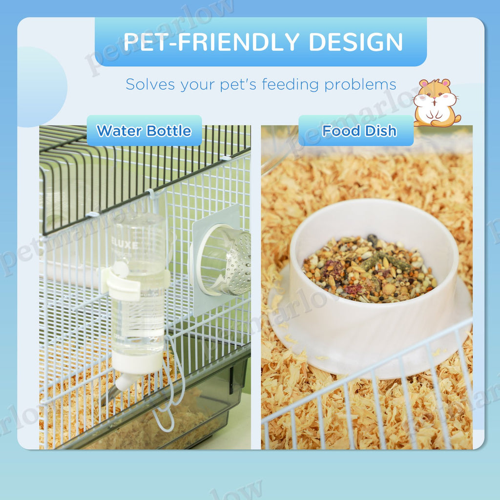 Small Animal Cage with Tubes and Exercise Wheel for Gerbils – view 6