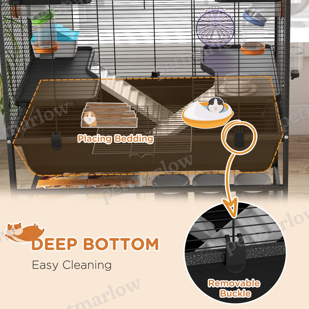 Small Animal Cage with Tubing System and Running Wheel – view 3