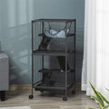 Small Animal Cage with Wheels and Hammock – view 2