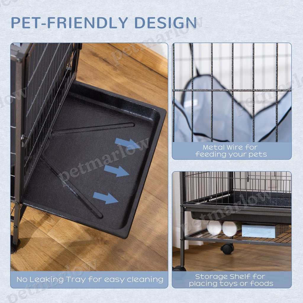 Small Animal Cage with Wheels for Easy Mobility – view 5