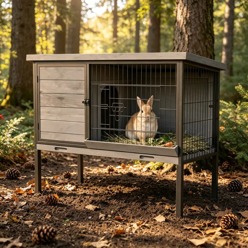 Small Animal Playpen Cage for Rabbits with Elevated Design – defaulttitle