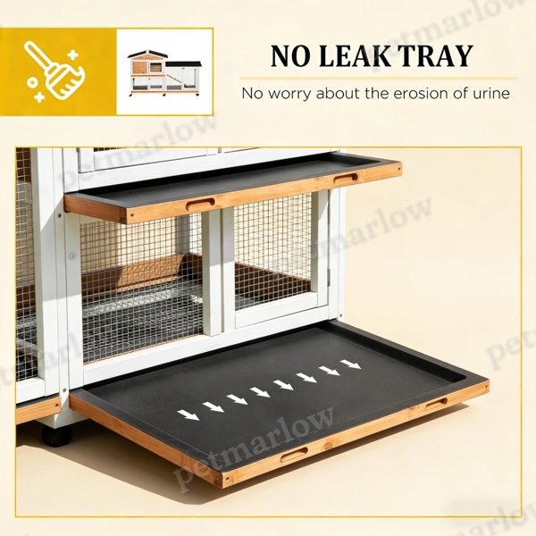Small Animal Playpen Cage for Rabbits with Wheels – view 3