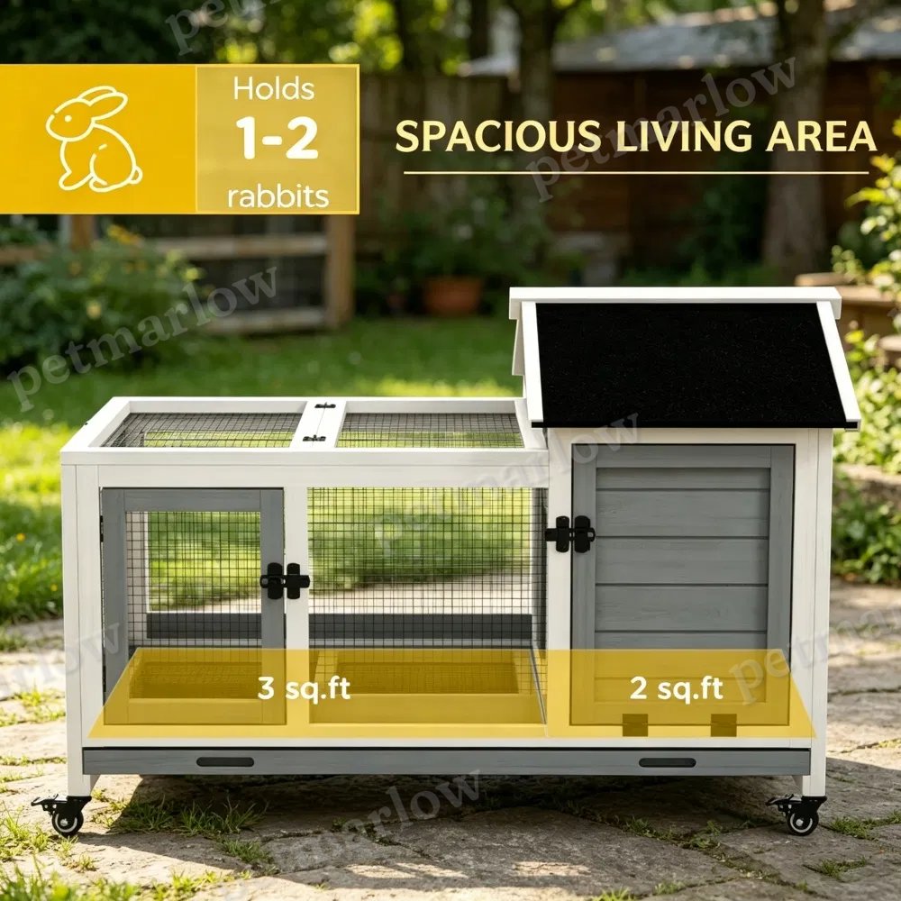 Small Animal Playpen Cage for Rabbits with Wheels – view 5