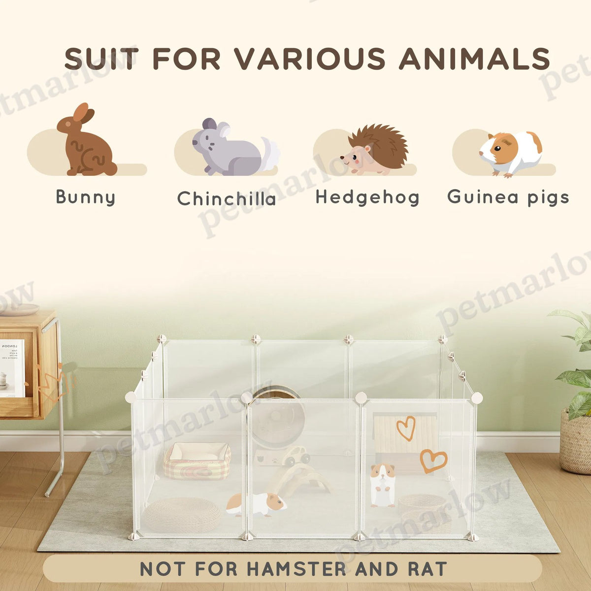 Small Animal Playpen for Bunnies and Guinea Pigs – view 5