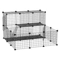 Small Animal Playpen for Rabbits and Guinea Pigs – Black