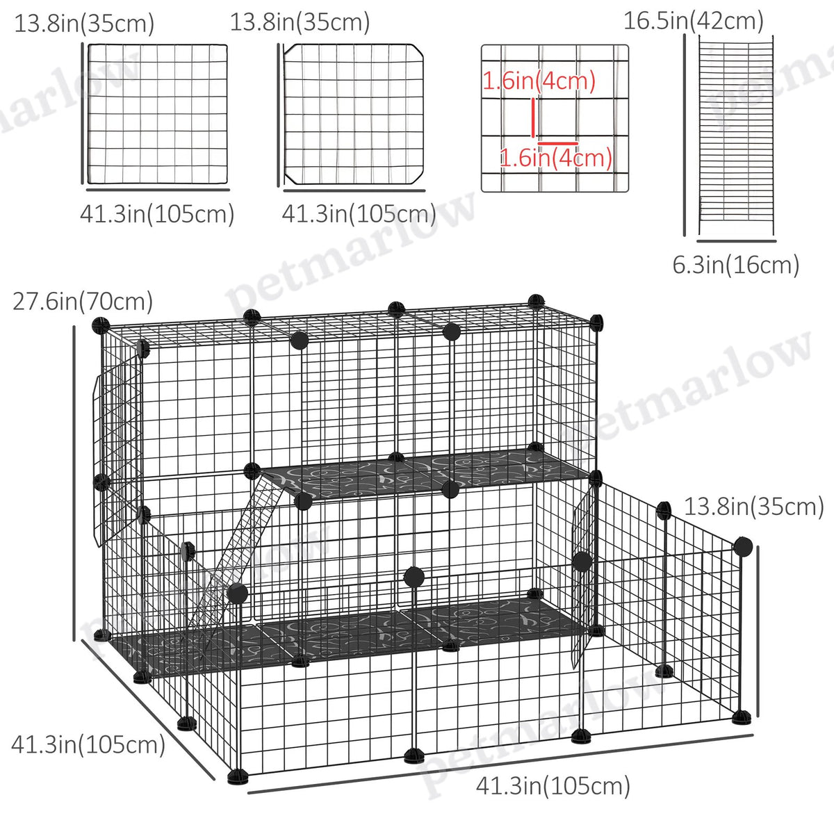 Small Animal Playpen for Rabbits and Guinea Pigs – view 6