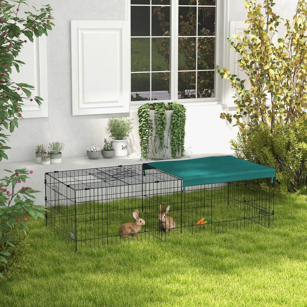 Small Animal Playpen with Roof for Indoor/Outdoor Use