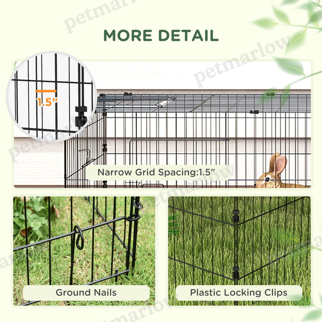 Small Animal Playpen with Roof for Indoor/Outdoor Use – view 3
