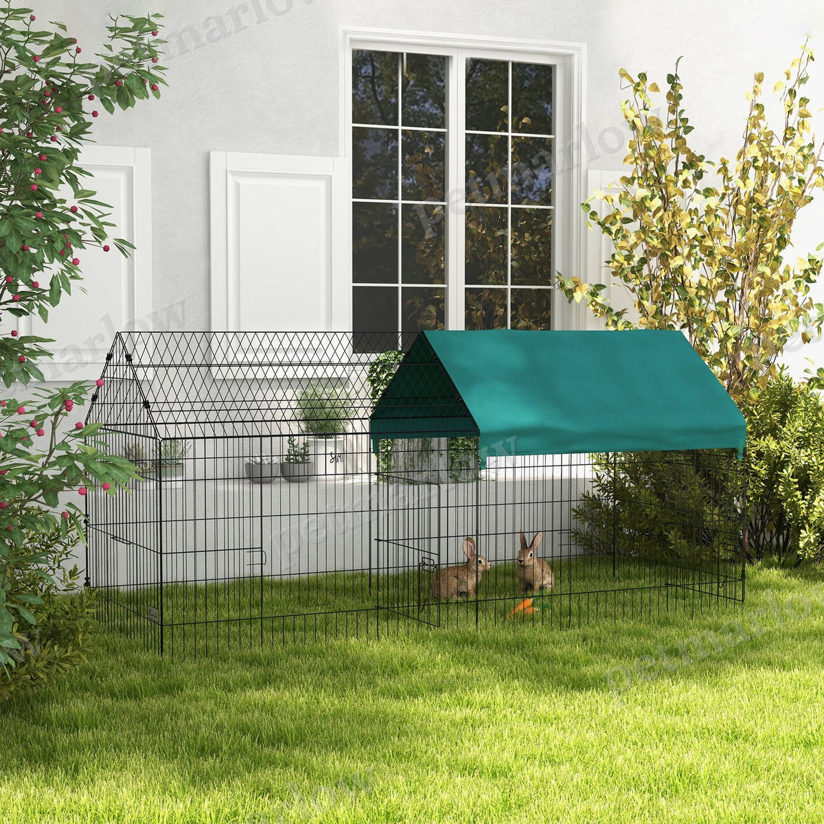 Small Animal Playpen with Roof for Indoor/Outdoor Use – view 3