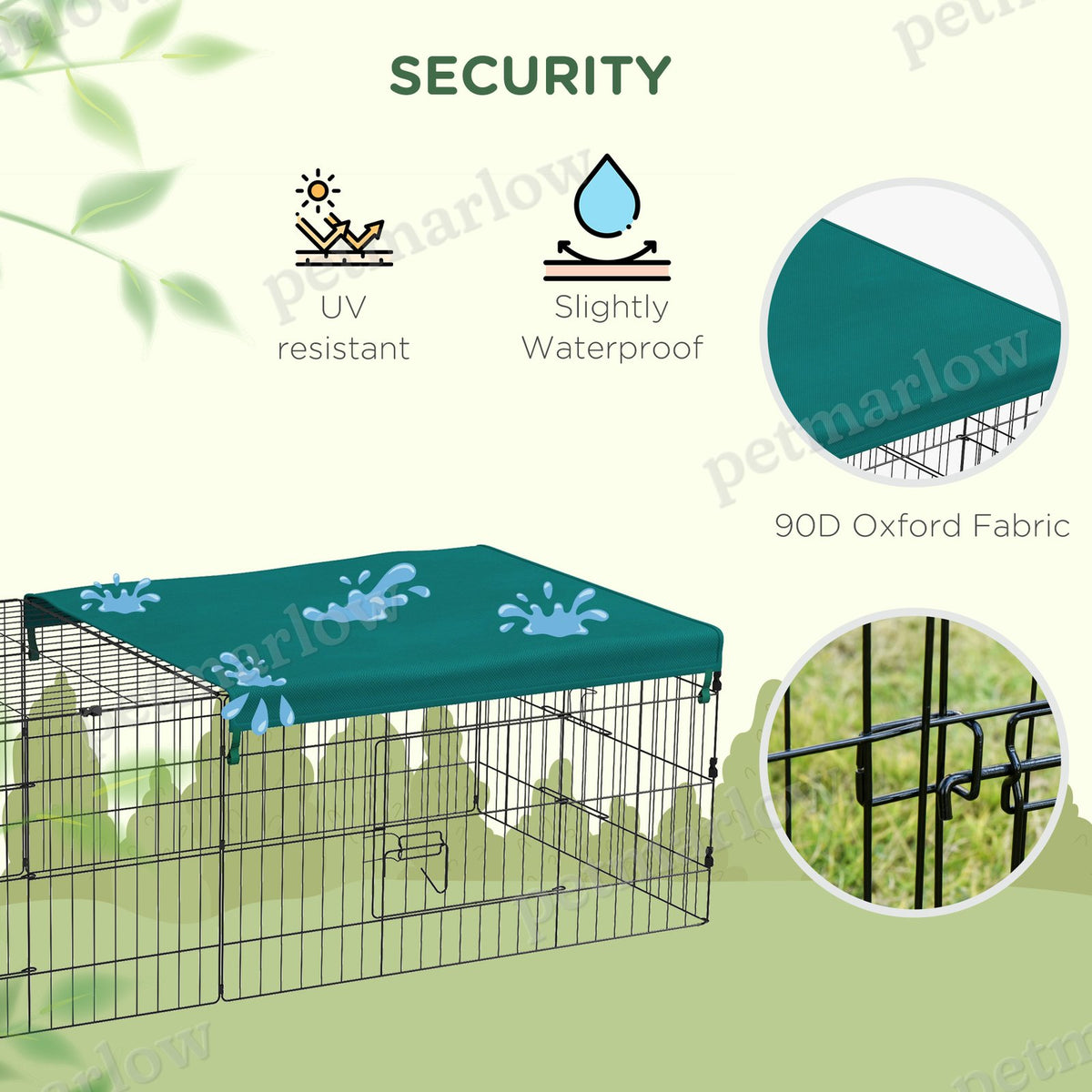 Small Animal Playpen with Roof for Indoor/Outdoor Use – view 5