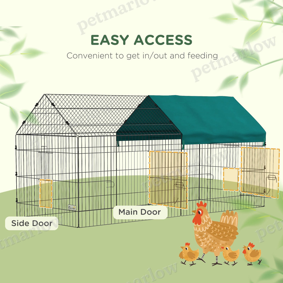 Small Animal Playpen with Roof for Indoor/Outdoor Use – view 5