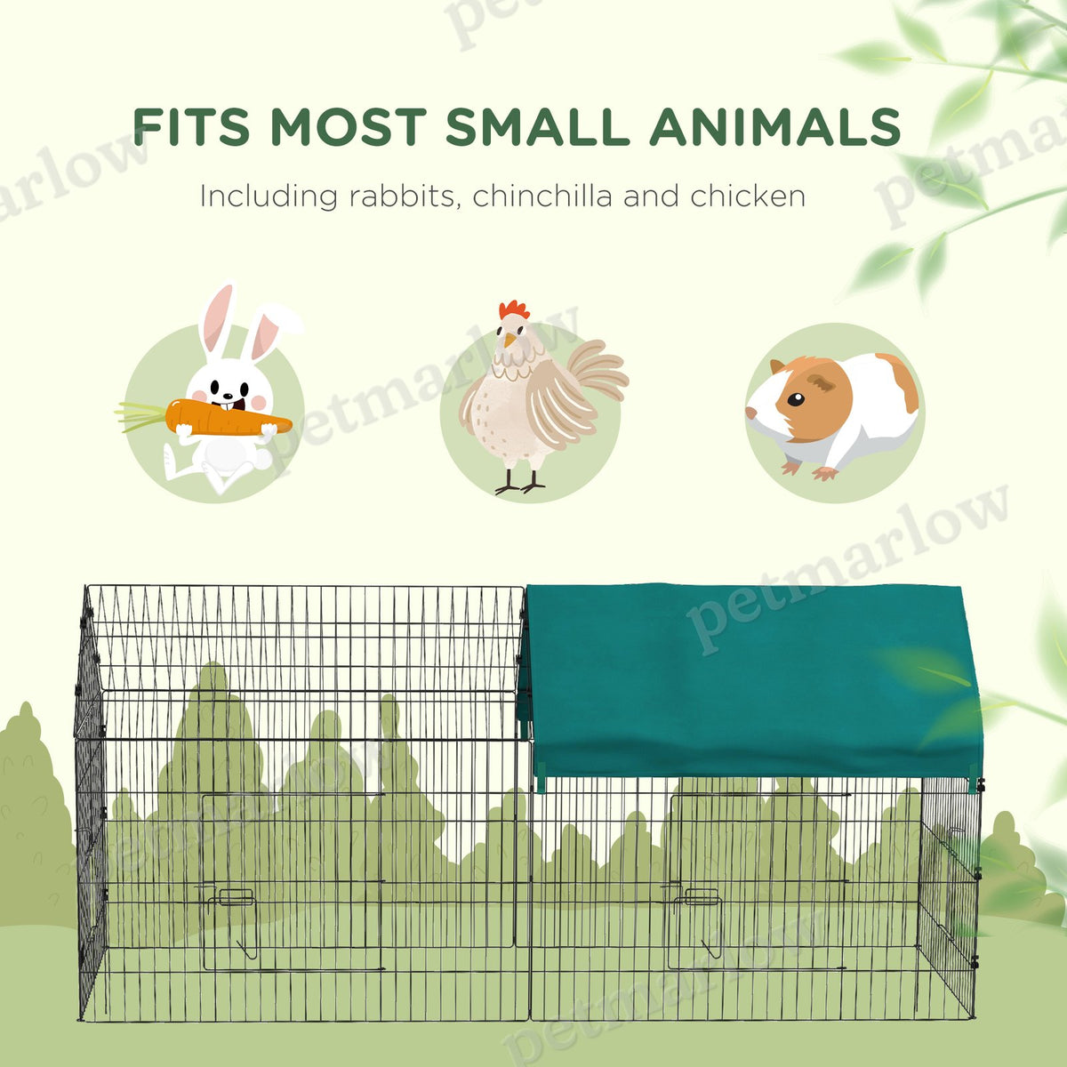 Small Animal Playpen with Roof for Indoor/Outdoor Use – view 6