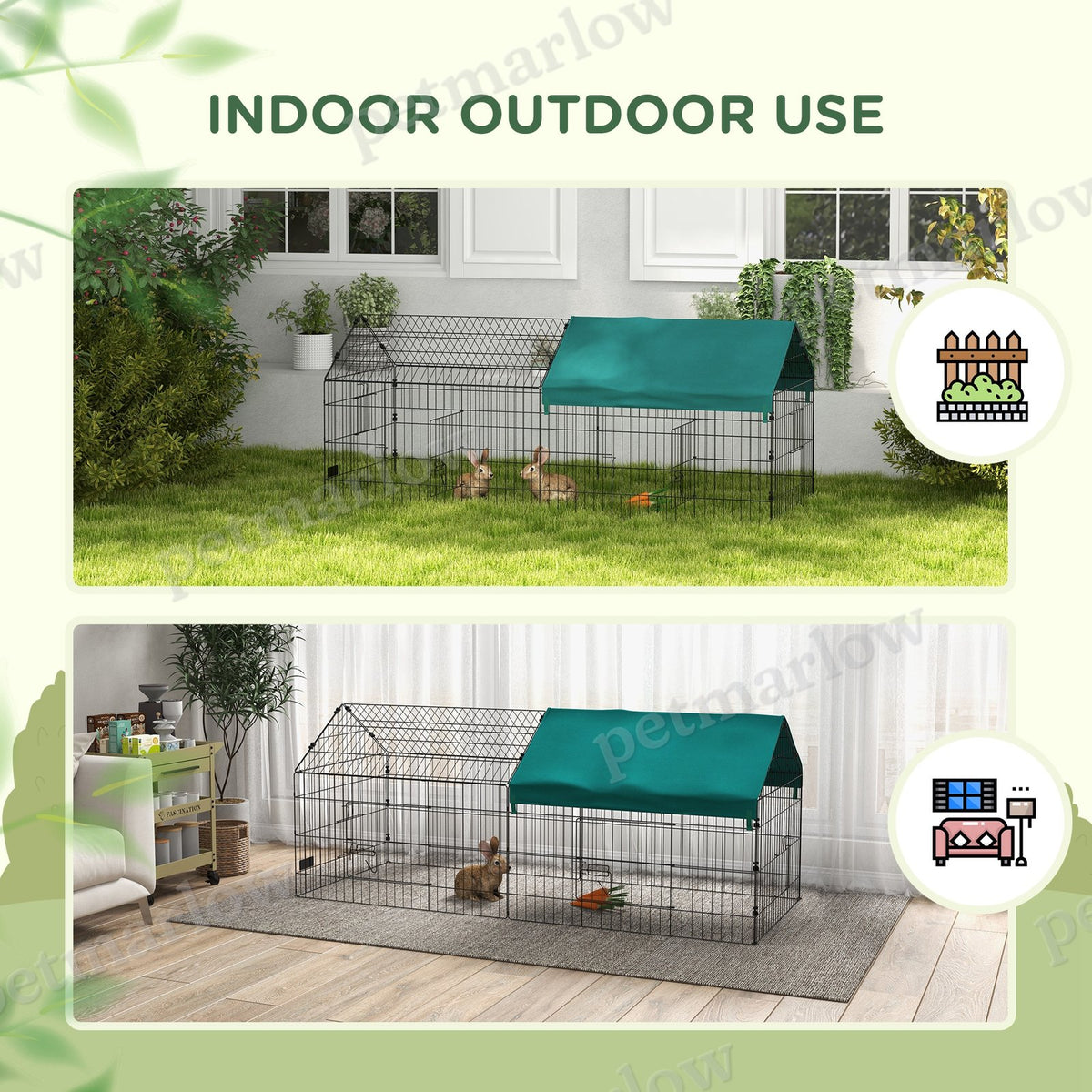 Small Animal Playpen with Roof for Outdoor Comfort – view 6