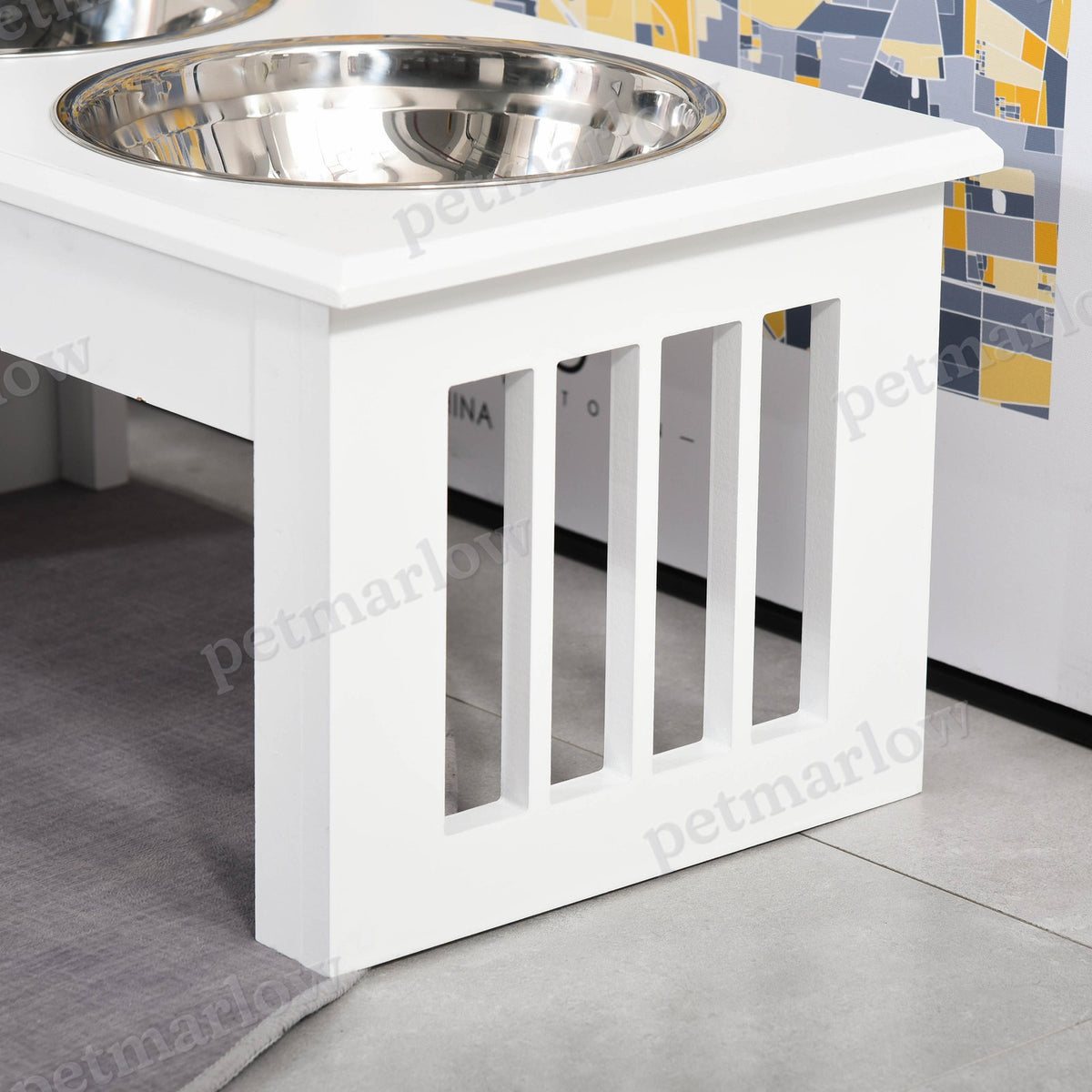 Small Puppy Dog Feeding Station with Elevated Bowls – view 6