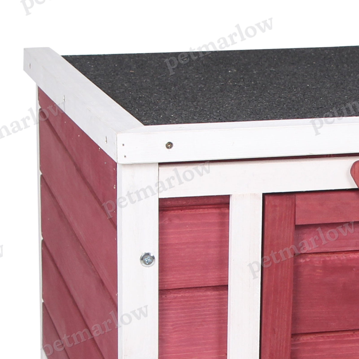 Small Wooden Rabbit Hutch for Small Animals with Waterproof Roof – view 3
