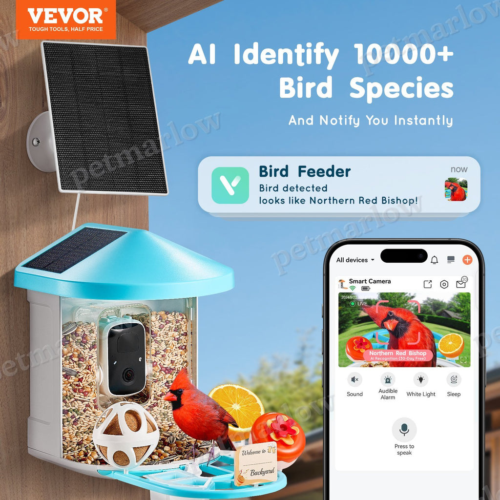 Smart Bird Feeder With AI Camera for Bird Identification – view 4