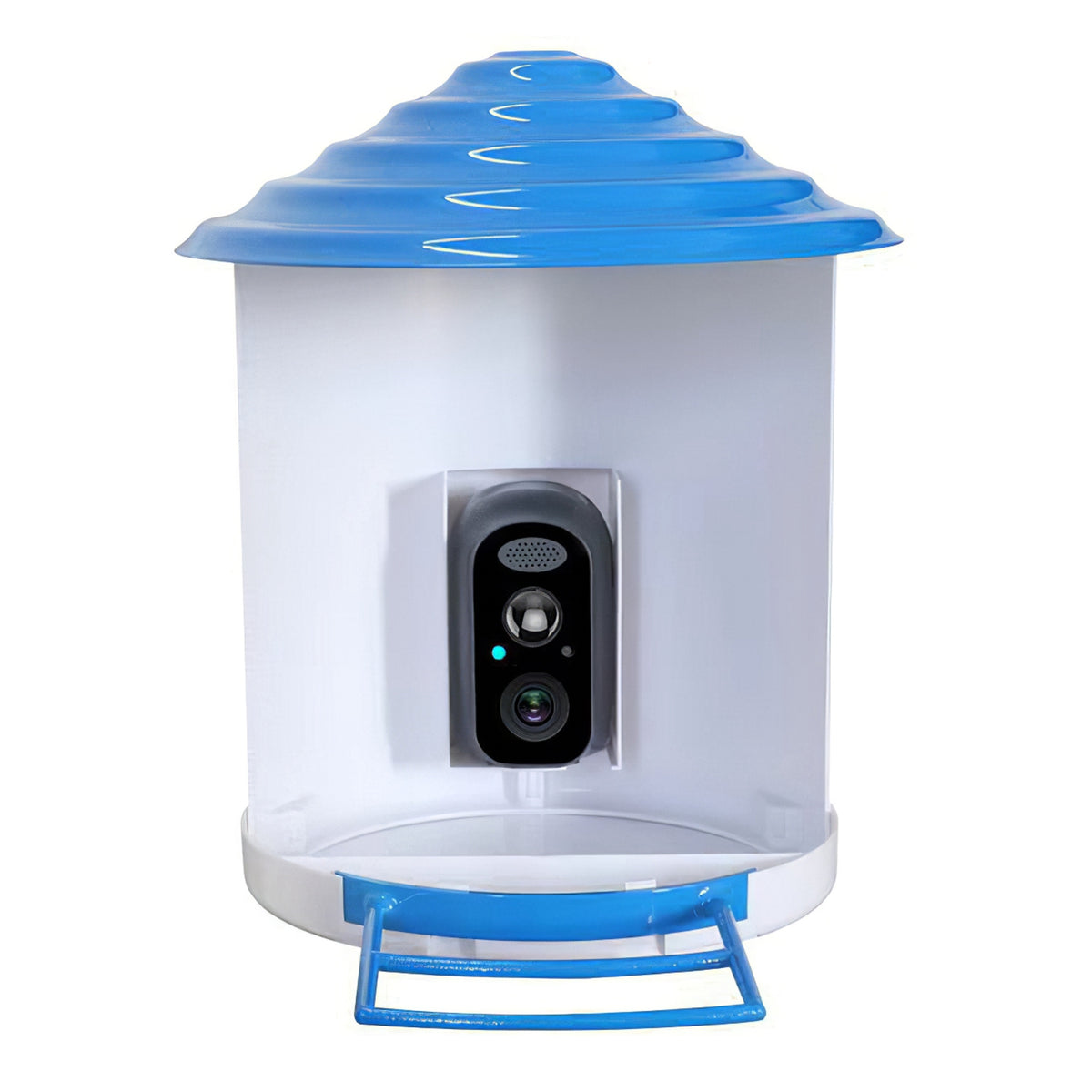 Smart Bird Feeder With Solar Camera for Bird Watching – White