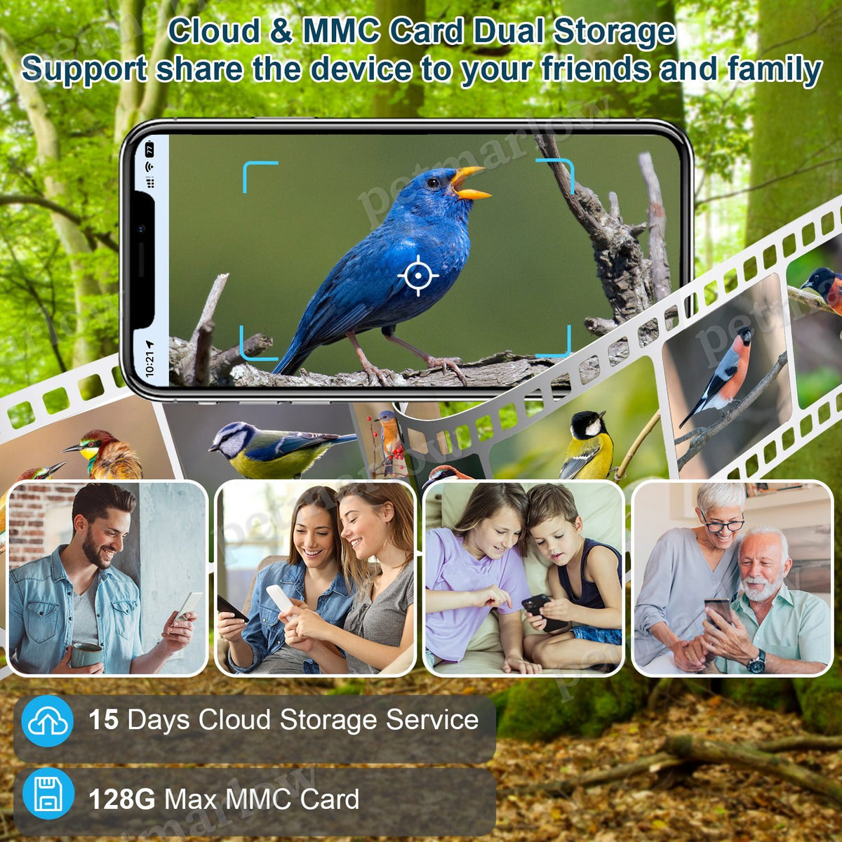 Smart Bird Feeder With Solar Camera for Bird Watching – view 5