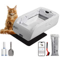 Smart Cat Litter Box with Wide Opening and Self-Cleaning Feature
