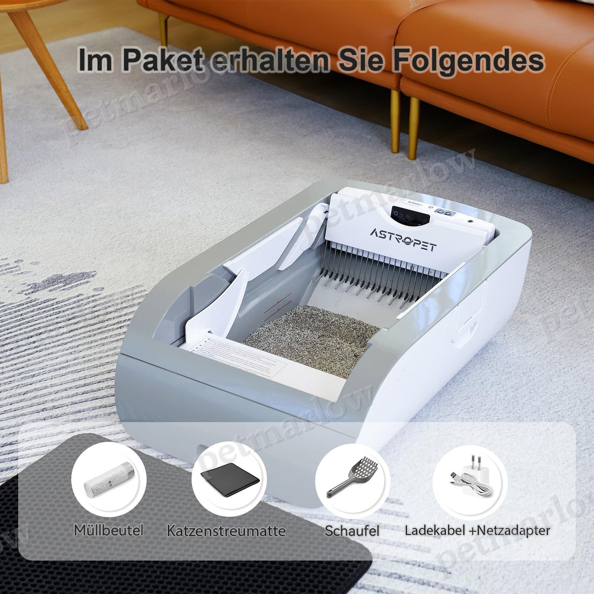 Smart Cat Litter Box with Wide Opening and Self-Cleaning Feature – view 5