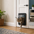 Smart RFID 4-Way Locking Cat Door (Fits Pets Under 25 lb) – Black