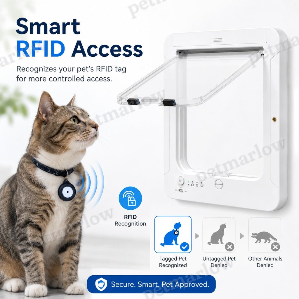 Smart RFID 4-Way Locking Cat Door (Fits Pets Under 25 lb) – view 5