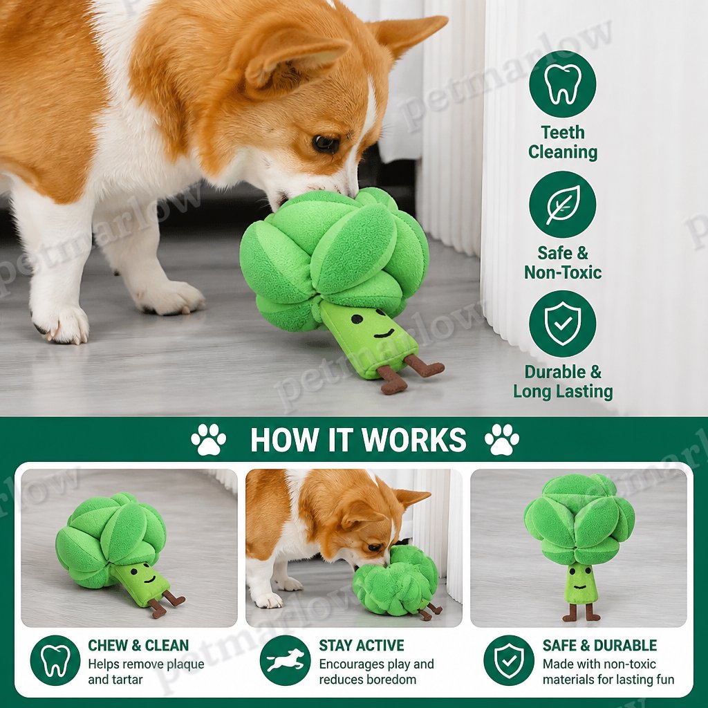 Sniffing Broccoli - Interactive Treat Toy – view 3