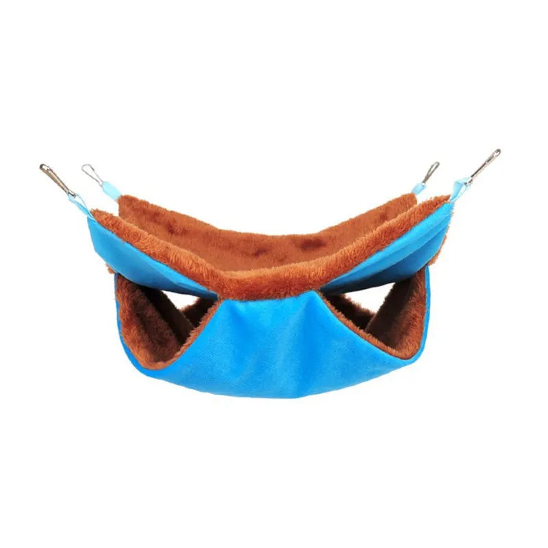 Soft Fabric Cat Hammock - A Comfortable Nest for Small Animals – Blue / S