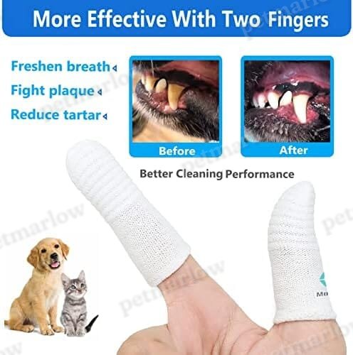 Soft High Grade Finger Toothbrush Pet Toothbrush for Small to Large Dogs Cats – view 3