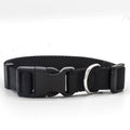 Soft Nylon Pet Collar for Dogs and Cats – Black / M
