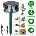 Solar & Type-C Rechargeable Animal Repeller with 3 Modes – defaulttitle
