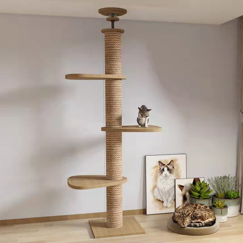 Solid Pine Cat Climbing Tower