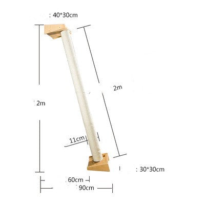 Solid Wood Cat Climbing Shelf – Style1