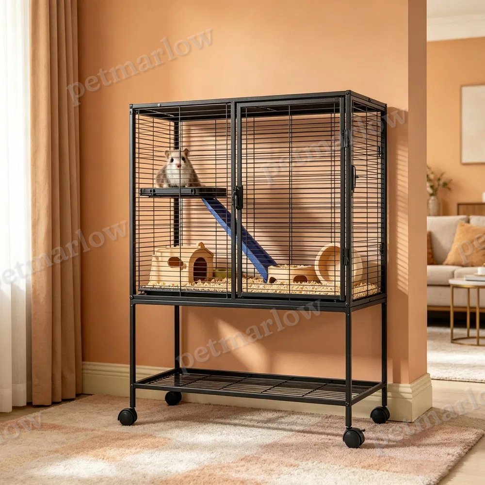 Spacious Animal Cage with Easy Clean Features – view 3