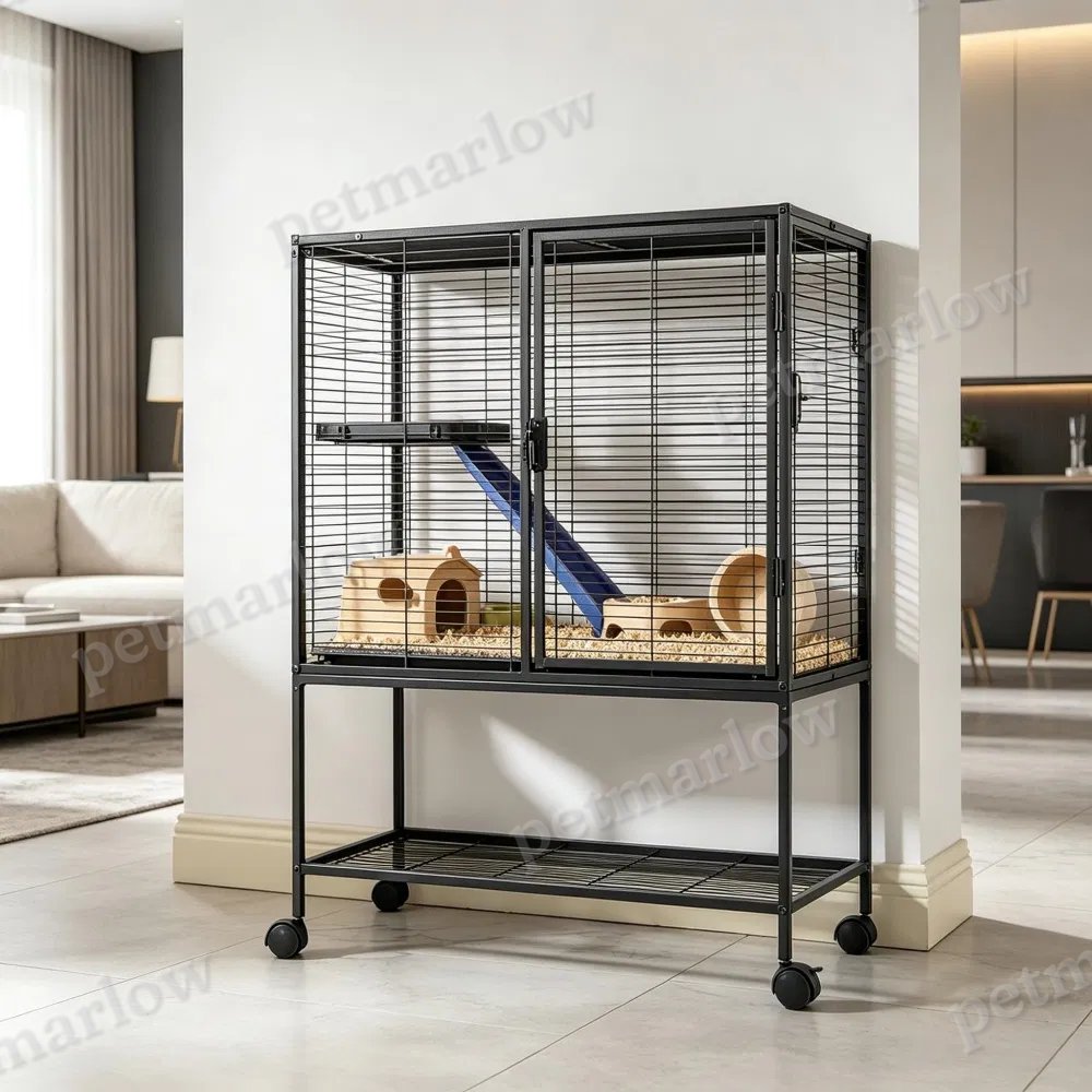 Spacious Animal Cage with Easy Clean Features – view 6