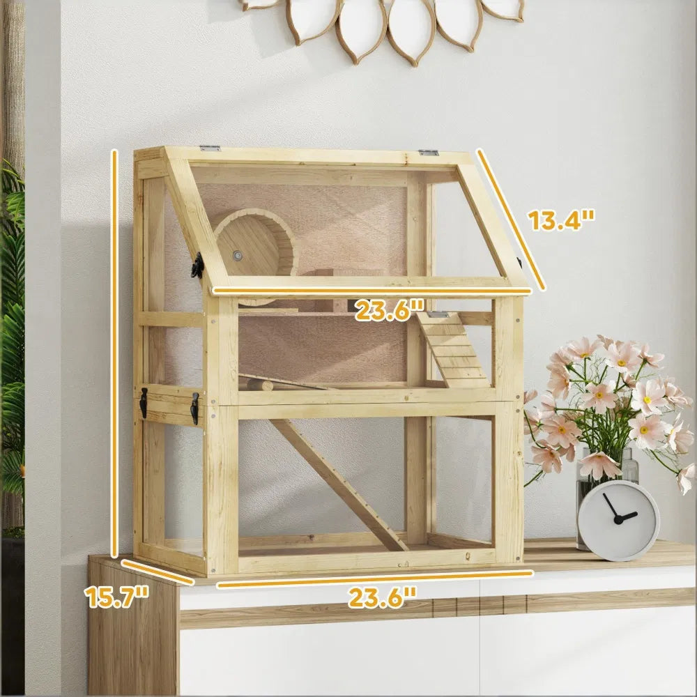 Spacious Hamster Cage with Multi-Layer Design – view 2