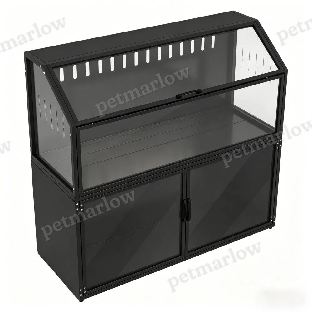 Spacious Hamster Cage with Storage and Clear Panels – view 5