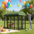 Spacious Outdoor Dog House with Lockable Gate – view 2