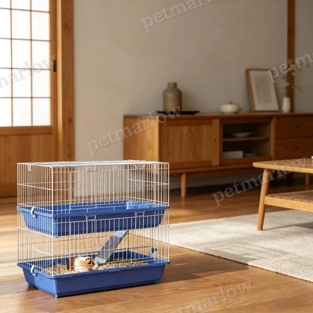 Spacious Two-Tier Pet Cage for Small Animals – view 3