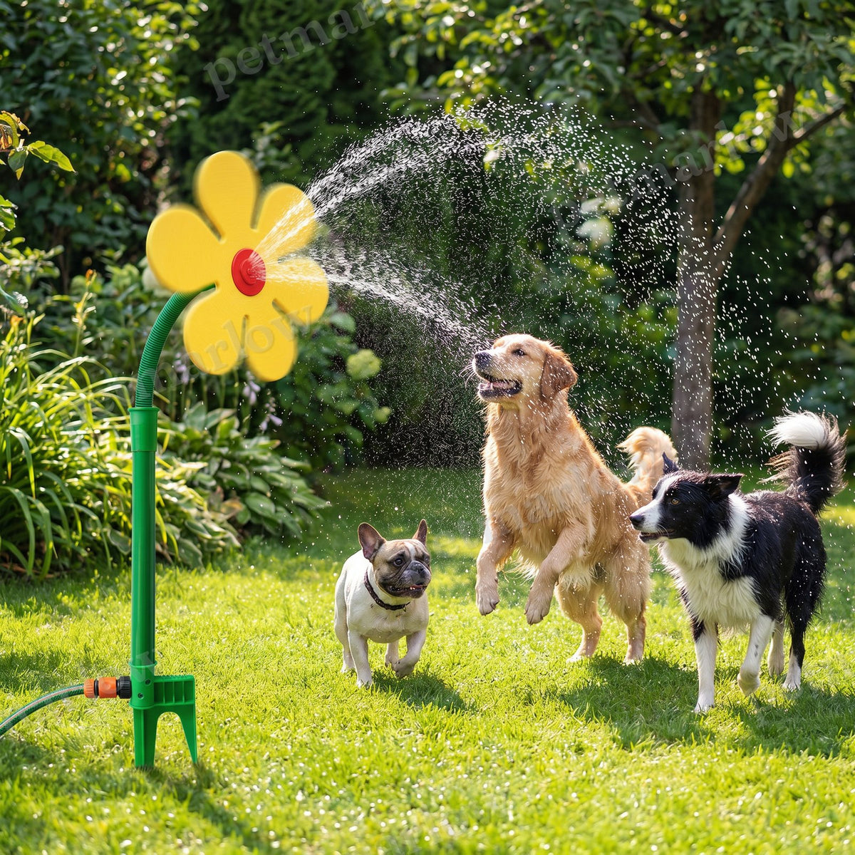 Spinning Sunflower Sprinkler for Dogs – view 2