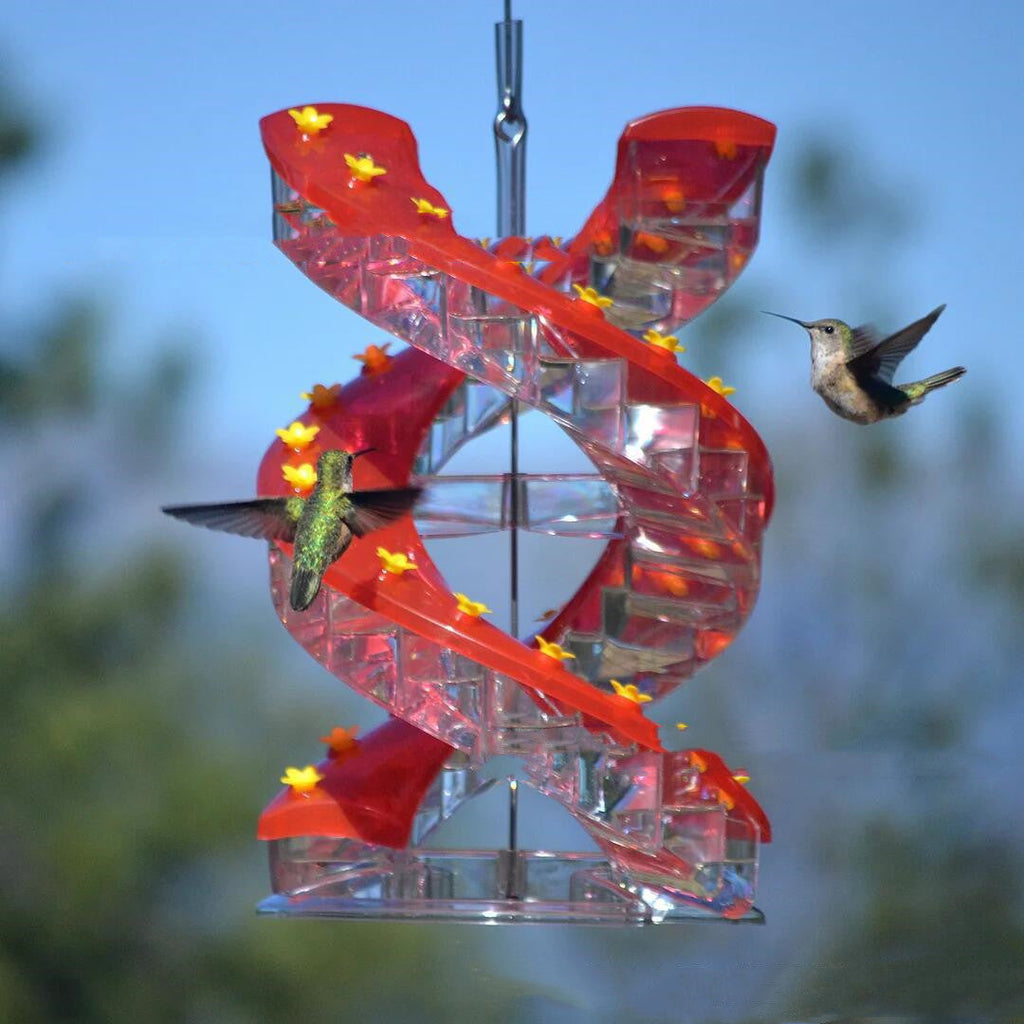 Spiral Ladder Hummingbird Feeder Outdoor Plastic Garden Birds Perch