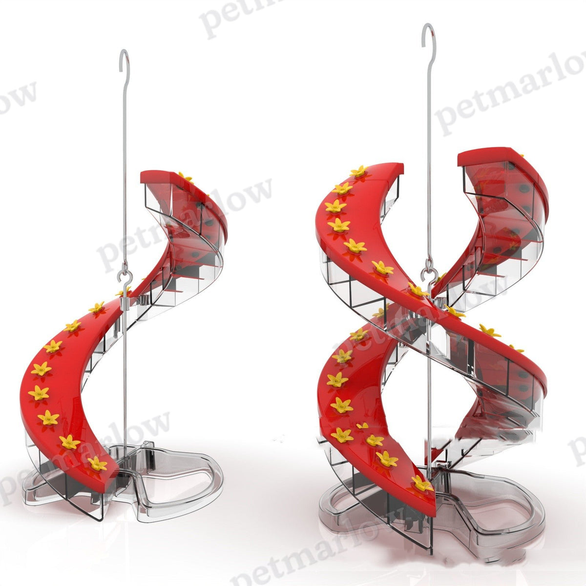 Spiral Ladder Hummingbird Feeder Outdoor Plastic Garden Birds Perch – view 4