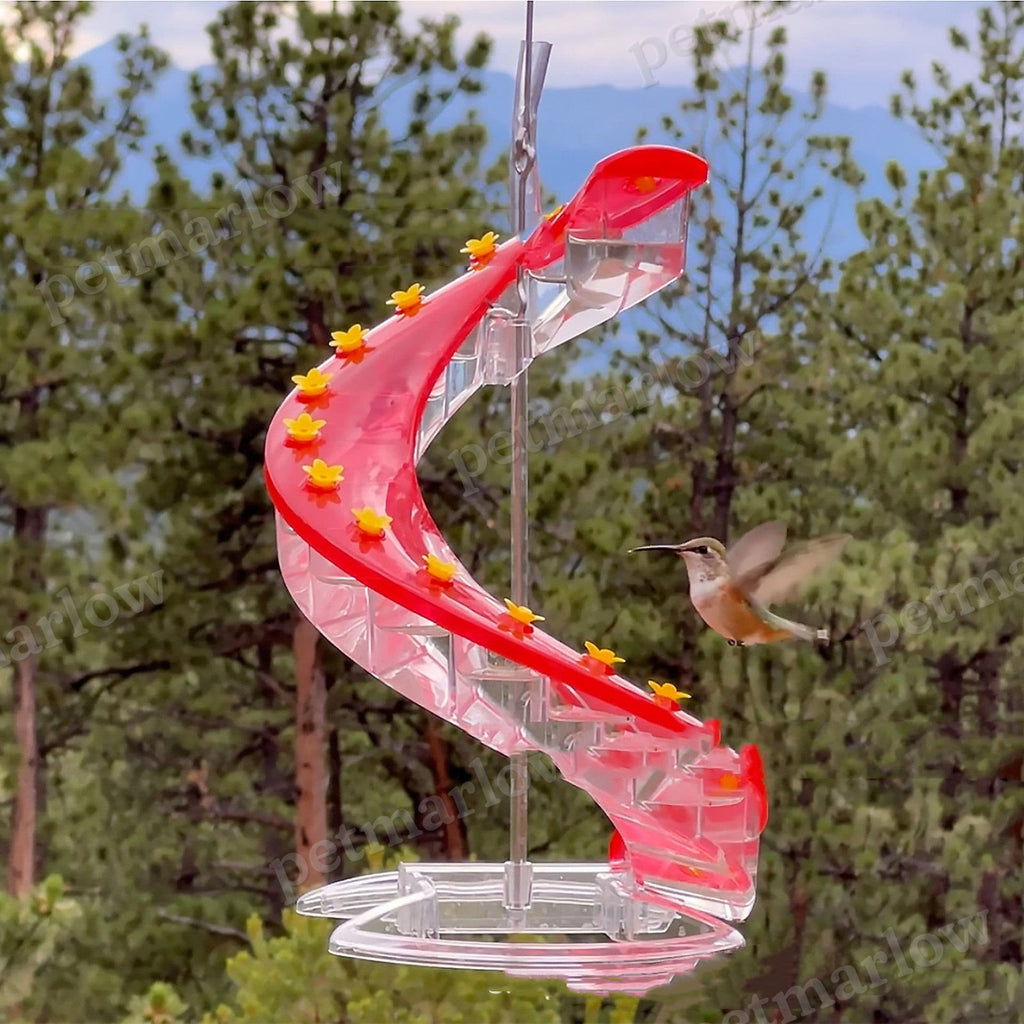 Spiral Ladder Hummingbird Feeder Outdoor Plastic Garden Birds Perch – view 5